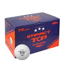 IMPACT TOP Training Table Tennis Balls (72 White)