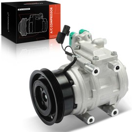 A-Premium A/C Compressor with Clutch Compatible with Hyundai Tucson 2.0L 2005-2007 2009, Kia Sportage 2.0L 2005-2008, 10PA15C Style, 4 Grooves, 3-bolt Mounting