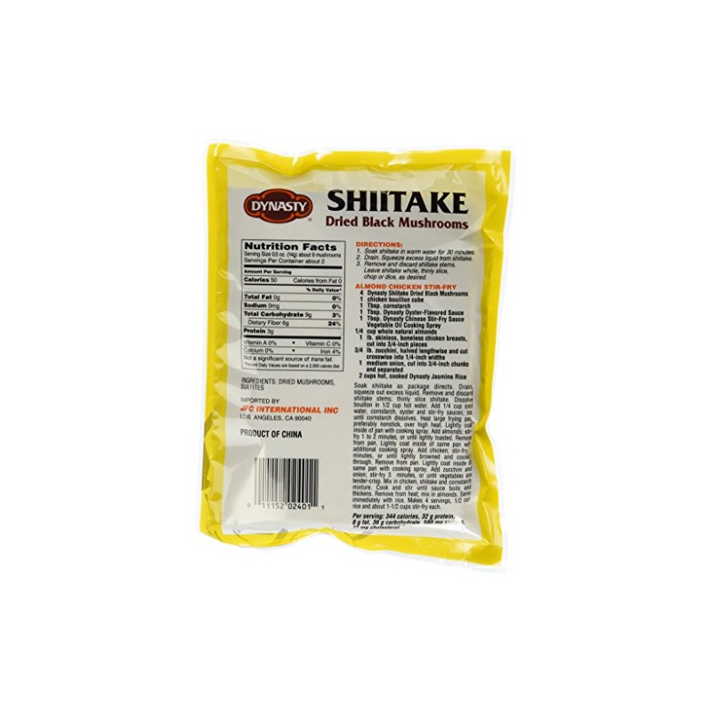 Dynasty Whole Shiitake Mushrooms 1oz
