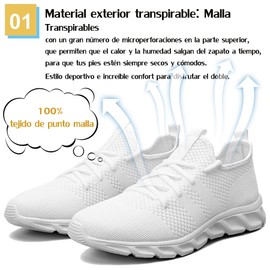 FORYEGO Zapatos de Caminata para Hombre Zapatos Casuales con Cordones Zapatillas de Running Aire Libre Tenis Deportivos para Correr