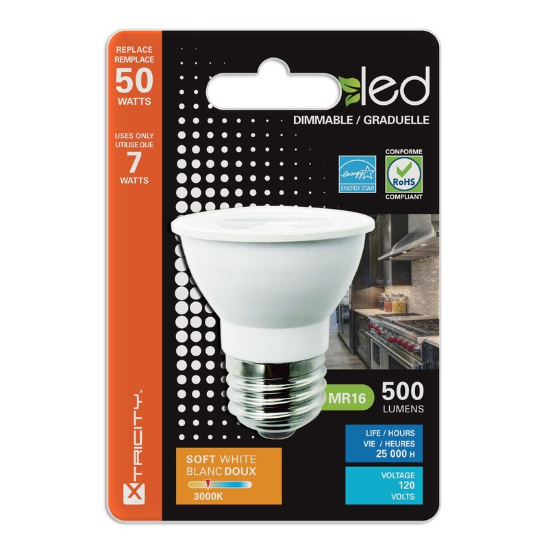 Xtricity LED PAR16 Dimmable Spot Light Bulb, 7W (50W Equivalent),