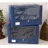 QVC Periea Set of 2 Jumbo Tarp Storage Boxes -