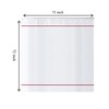 youngseahome White Shower Curtain with Red Border, Modern Chic Faux
