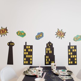 Great Pretenders Sticker (static) Superheroes - Party Decoration, Children's Birthday Parties