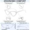 MARE AZZURO Cat Eye Computer Reading Glasses Women Blue Light