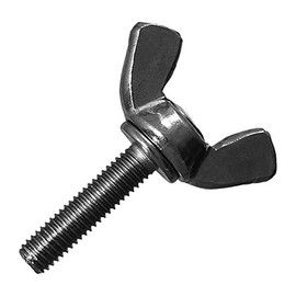 Konoe 17003601812 Press Butterfly Bolts, Iron, Unichrome, 8 x 12, Pack of 10