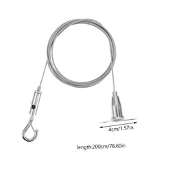 Operitacx 2pcs Picture Rail Hanging Kit Wire for Secure Photo Frame Display Versatile Hangers for Gallery Office Library Home Use