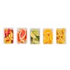 Restaurantware Bar Lux 1.2 Pint White Plastic Condiment Caddy Insert