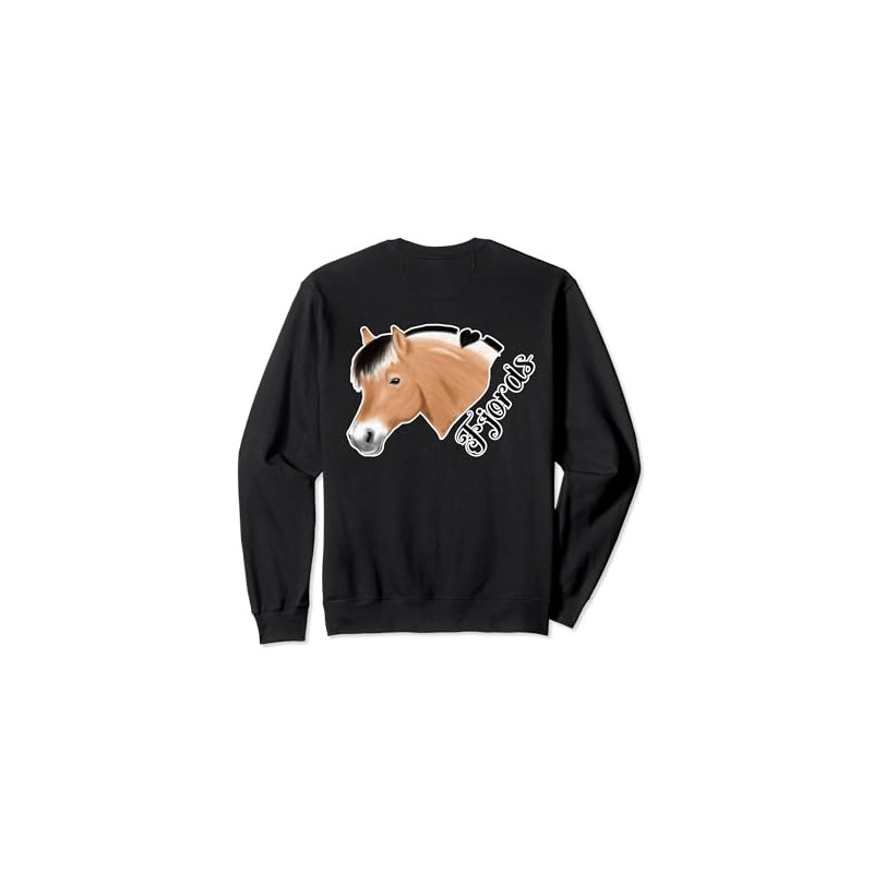 Norwegian Fjord Horse for Fjords dark rider Sweatshirt