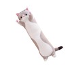 Cute Cartoon Cat Shaped Doll Plush Sleeping Long Throw Pillow