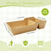 100 Pack Paper Food Serving Trays, 2 Compartment Nacho Boat