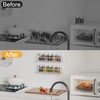 LUCYCAZ 2 Pack Wall Mounted Spice Rack with 8 Hooks,