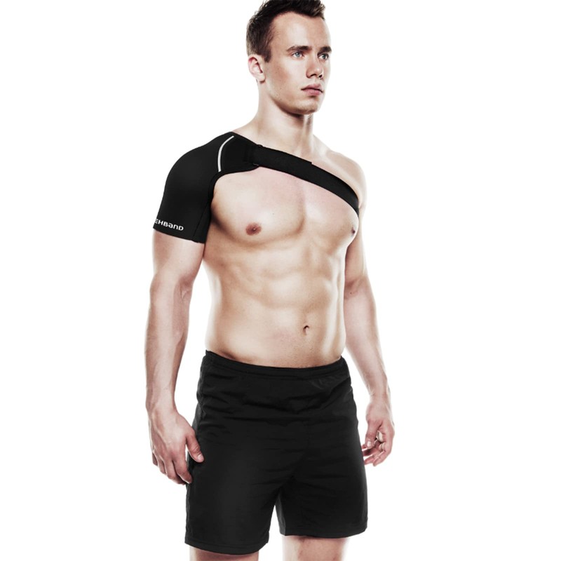 Rehband Shoulder Brace for Men and Women, Adjustable Neoprene Shoulder