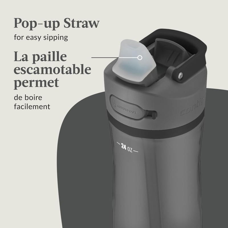Contigo Ashland 2.0 Leak-Proof Water Bottle with Straw and Carry