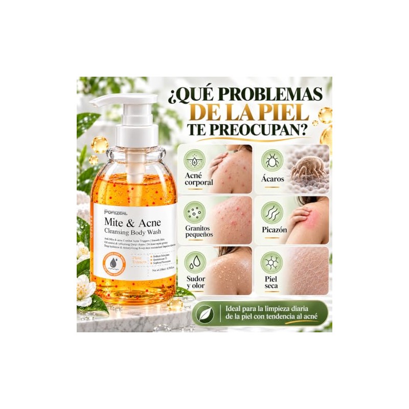 Gel Exfoliante de Ducha, 250ml Cleansing Body Wash
