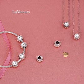 La Menars Zodiac Star Sign 925 Sterling Silver Bead Charm Fits European Charm Bracelets & Necklaces