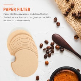 Borimend Disposible Paper Filter for Reusable Coffee Capsule Protect From Block Keep Capsule for Cleaning
