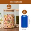 Liuruiyu Glass Food Storage Jars 37 oz Set of 6,Glass