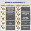 20PCS Brake Bleeder Adapter Kit Master Cylinder Bleeder Kit with