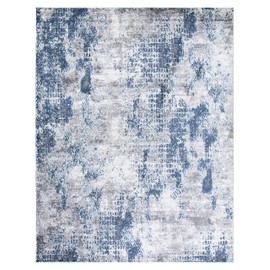 SAFAVIEH Area Rug 8x10 - Aston Collection - Large - Navy & Grey, Modern Abstract Design, Non-Shedding & Easy Cleaning, Ideal for Living Room, Bedroom, Office, Dining Space (ASN704N)
