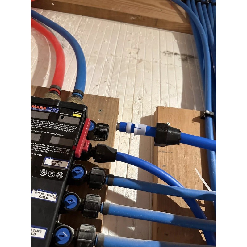 Viega 1/2" Manabloc Viega PureFlow Pex Compression 4 Piece Connector