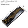 Cool Hand 2 Pcs Acrylic Knife Handle Scales Slabs Custom