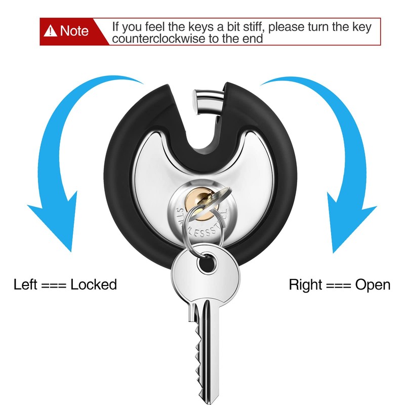 Chumia 10 Pack 70 mm Keyed Alike Padlocks Outdoor Round
