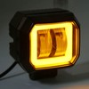 20 W 6500K LED Square Light Bar Spotlight DRL Angel