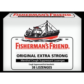 Fisherman's Friend Lozenges Original Extra Strong Cough Suppressant 38 Count