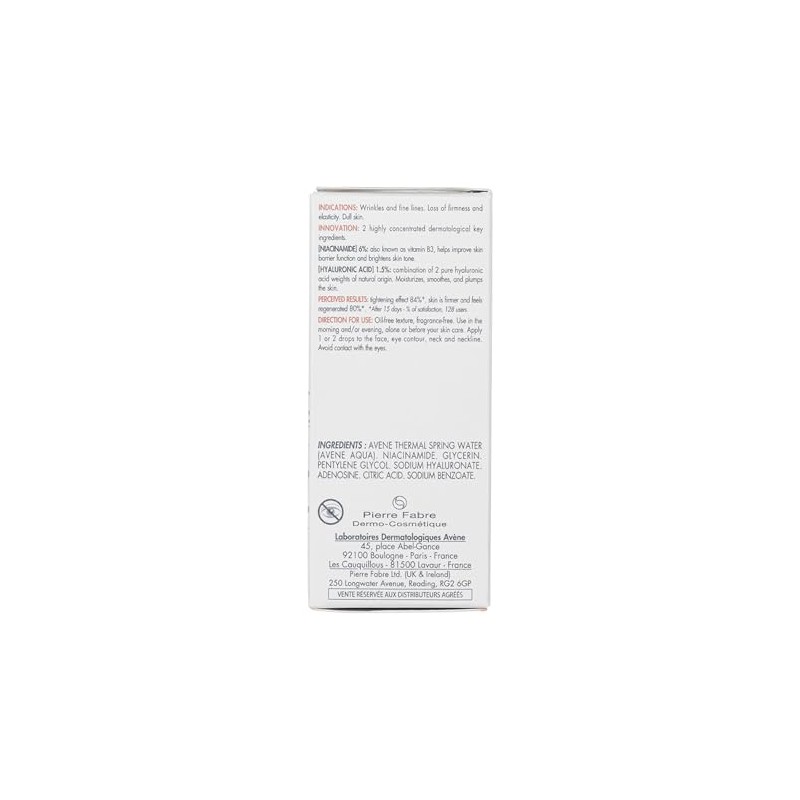 AVENE Hyaluron Activ B3 Sérum Concentrado, Niacinamida y Ácido Hialurónico,