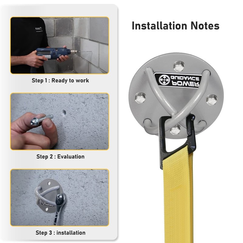 POWER GUIDANCE Ceiling Anchor - Wall Mount Bracket for Suspension