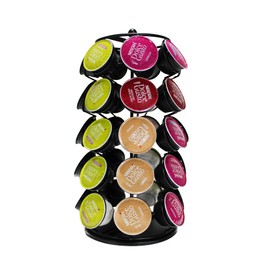 Bluelander Organizador Rotatorio para Capsulas de Café, Rack Organizador para Capsulas de Cafe, Capacidad para 35 Capsulas, Accesorios para Cafeteras, Organizador de Cocina para Café