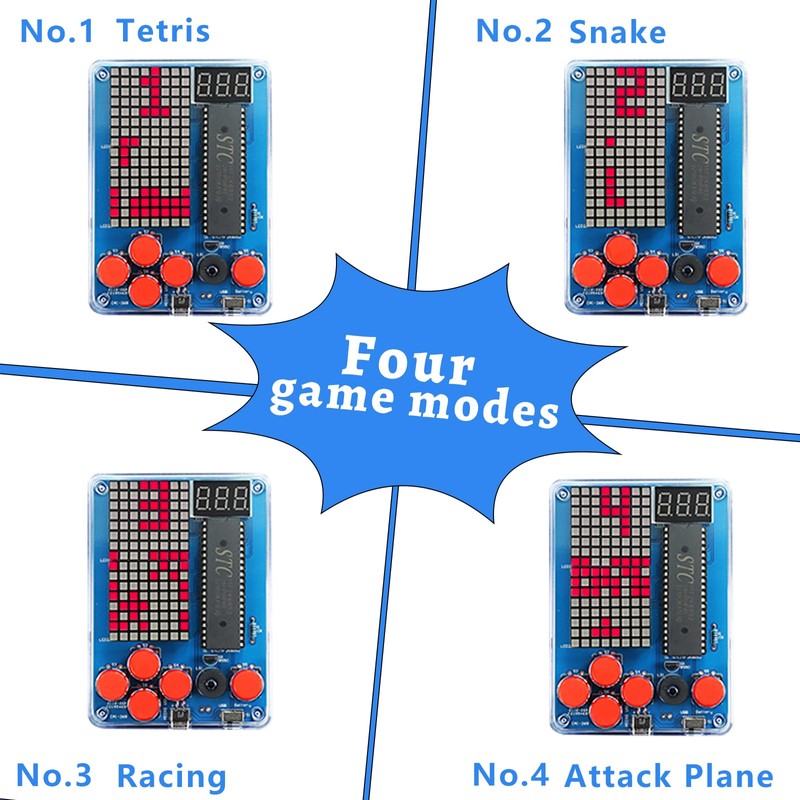 FAELNK DIY Game Console Soldering Kit Electronic Building Kit DIY