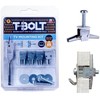 T-Bolt Heavy Duty Metal Plasterboard Fixing - TV Mounting Kit