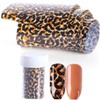 SAFIGLE Leopard Nail Stickers Decorative Manicure Transfer Decals for Creative