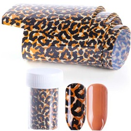 SAFIGLE Leopard Nail Stickers Decorative Manicure Transfer Decals for Creative Nail Art Easy DIY Application for Parties and Holidays