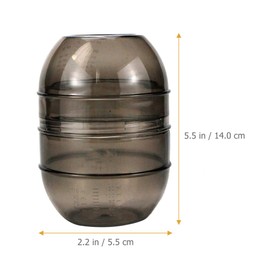 KALLORY Hair Dye Cup, Hair Color Shaker Bowl Plastic Salon Mixing Bowl Hair Color Mixing Tools for Barbershop Home