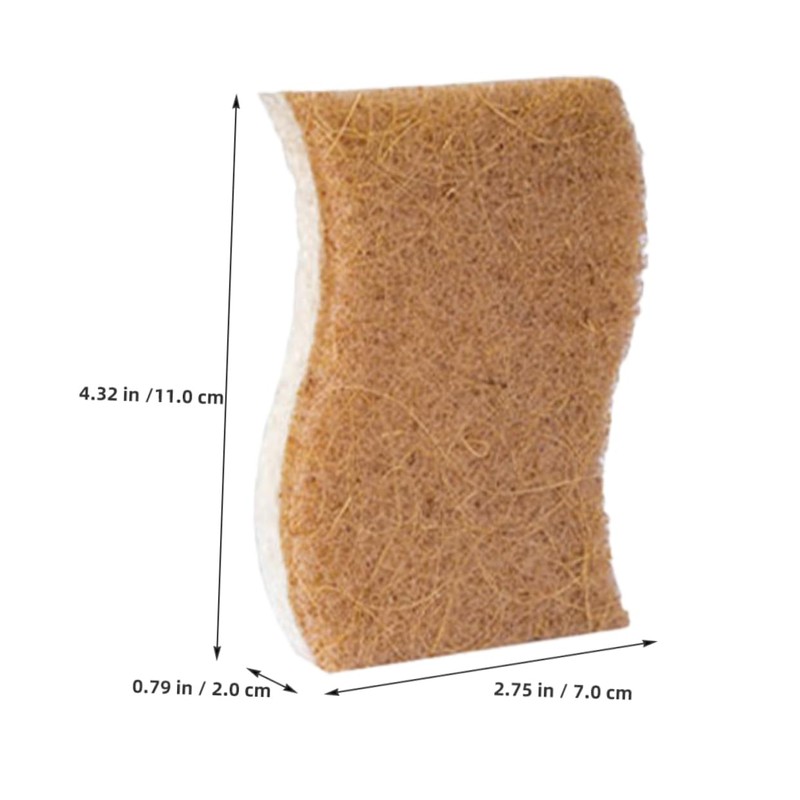 Healeved 8pcs Natural Pulp Dish Cleaning Sponges Reusable Scrubber for