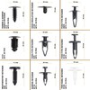 XPOtool Car Mounting Clips Set 703 Pieces Including Disassembly Tool,