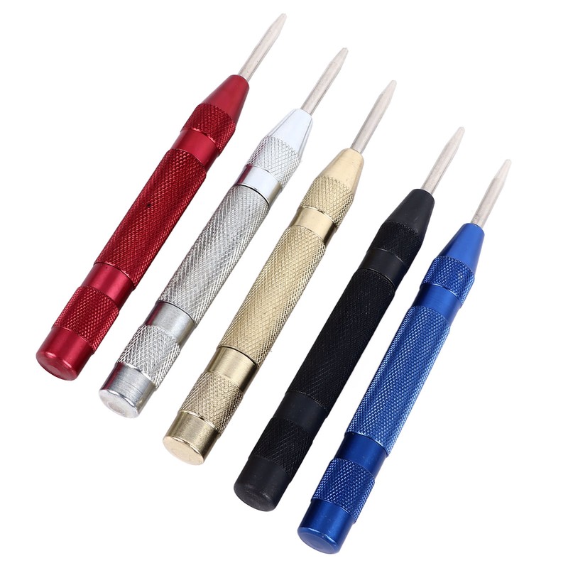 Center Hole Punch Set Carbon Steel Multifunctional Automatic Center Punch