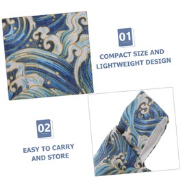 Operitacx Wool Storage Bag Decorative Wrist Pouch Crossbody Bag Japanese Hand Purse Bag Large Capacity Japanese Purse Boho Knot Bag Handbags Laptop Bag Bucket Bag Summer Handbag Cotton Linen