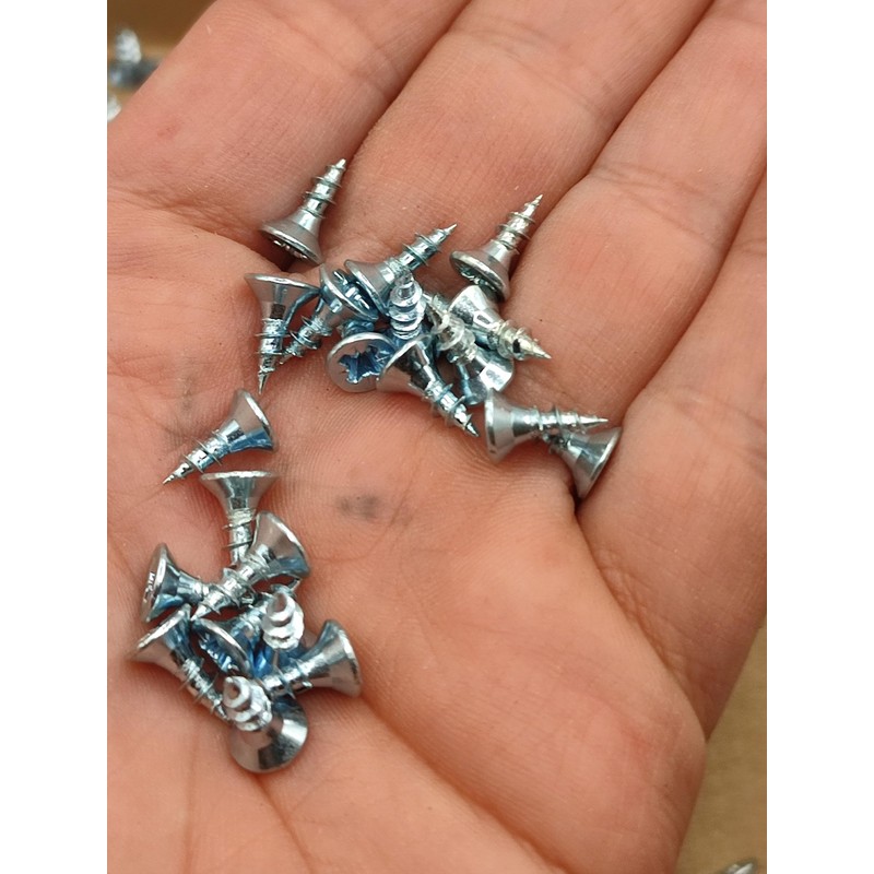 Box of 200pcs 10mm screws M3 Self-Tapping Wood Screw Zinc