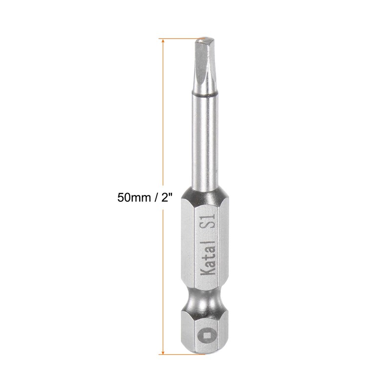 QUARKZMAN Pack of 10 S1 Square Bit 1/4 Inch Hex