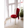 Hollert Lambskin Seat Cushion, Diameter 40 cm, Red, Merino Seat