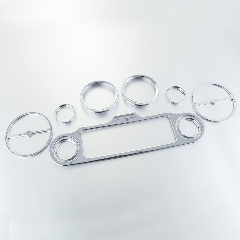 XFMT Chrome Inner Fairing Trim Kit Compatible with Harley Electra
