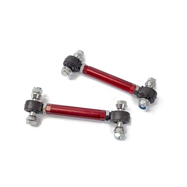 Godspeed SB-TR-DC11-B Front Adjustable Sway Bar End Links, Spherical Bearing