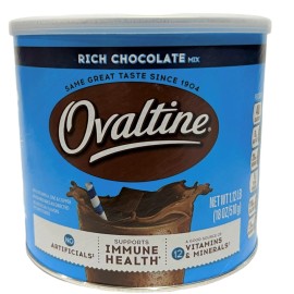 Nestlé Ovaltine Rich Chocolate Flavored Milk Mix Canister 1.12 LB