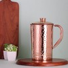 HealthGoodsAU - Pure Copper Hammered Water Jug (Pitcher) with Lid