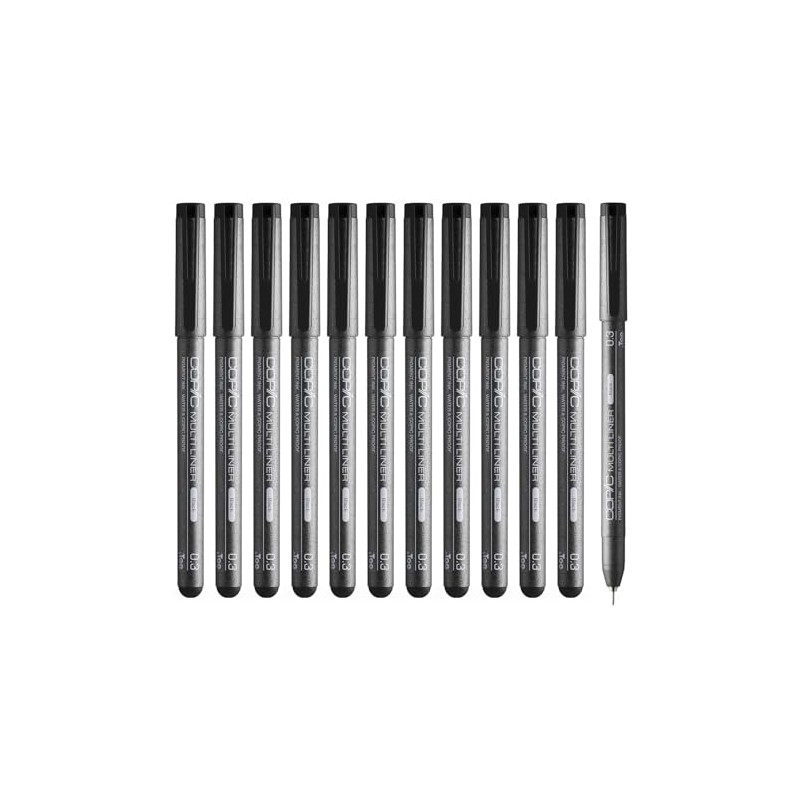 Too Multi Liner Pen, Black, 0.01 inch (0.3 mm), Bulk
