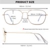 JM 2-Pack Aviator Reading Glasses Women Metal Frame Blue Light